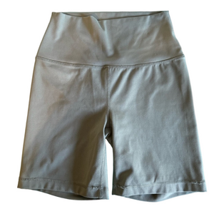 Yogalicious Green Bike Shorts High-Waisted Stretch Women’s M Athletic